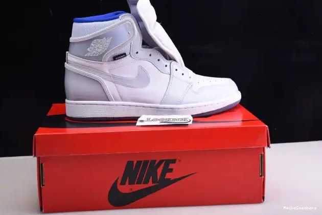 MaikeSneakers Air Jordan Zoom Retro 1 Blue CK6637-104 High Racer White 0428